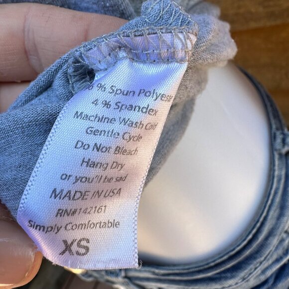 Lularoe Floral Baseball T-Shirt Light Grey Half Sleeve Shirt Size XS - Picture 6 of 7